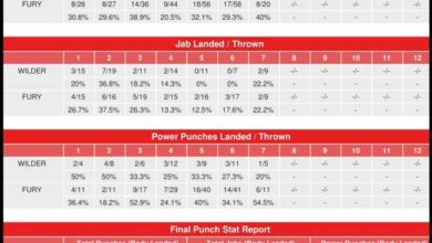 Photo of Estadísticas de Golpes de la CompuBox Tyson Fury-Deontay Wilder Revancha