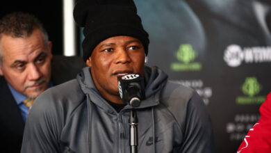 Photo of Luis Ortiz entrenando con prospecto de peso pesado antes de la pelea de Alexander Flores