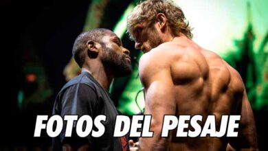 Photo of Floyd Mayweather vs Logan Paul fotos del pesaje