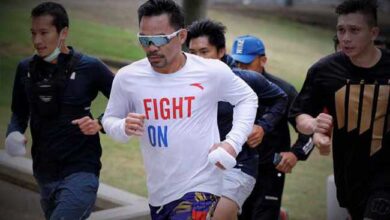 Photo of Pacquiao comienza a entrenar en EE. UU. CINCO MILLAS CORRIENDO Y 1.000 ABDOMINALES